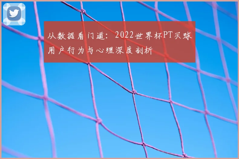 从数据看门道：2022世界杯PT买球用户行为与心理深度剖析